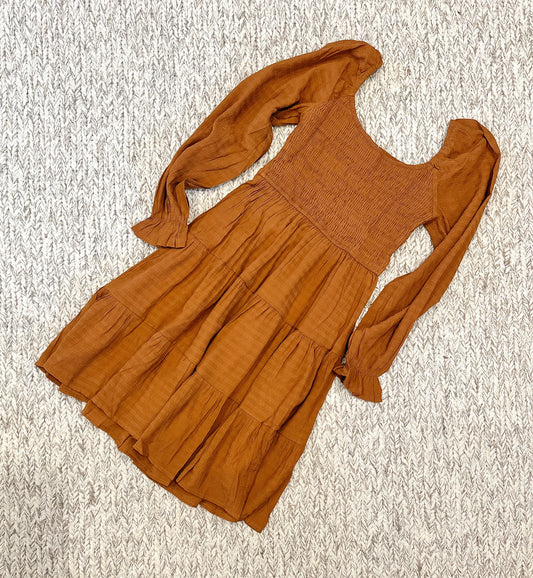 Bishop Sleeve Mini Dress