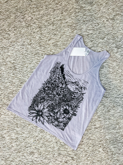 Flower Meadow Tank - Lilac