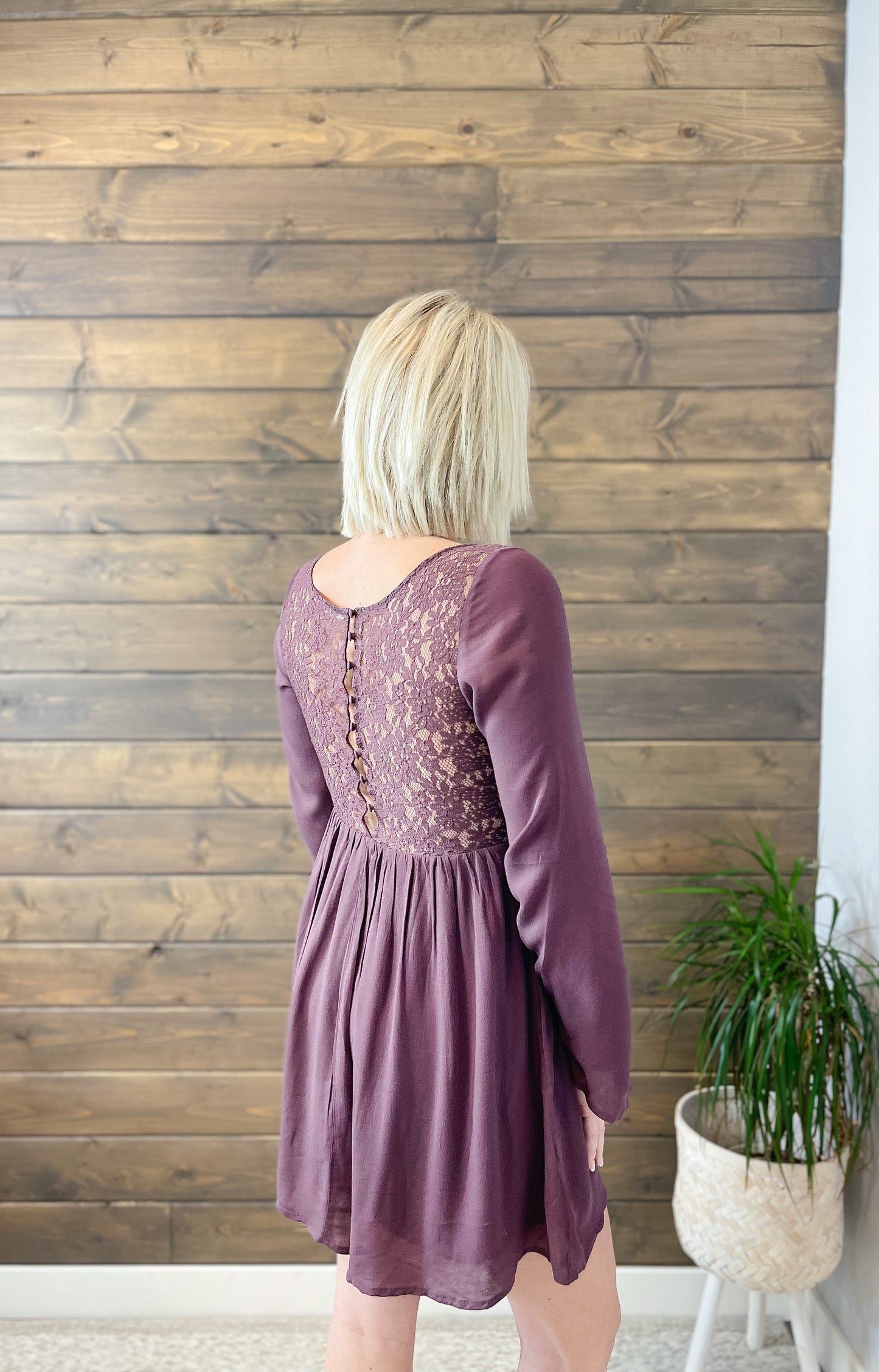 The Lace Button Down Dress