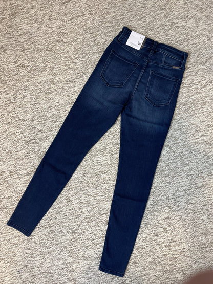 High Rise Super Skinny Dark Jean