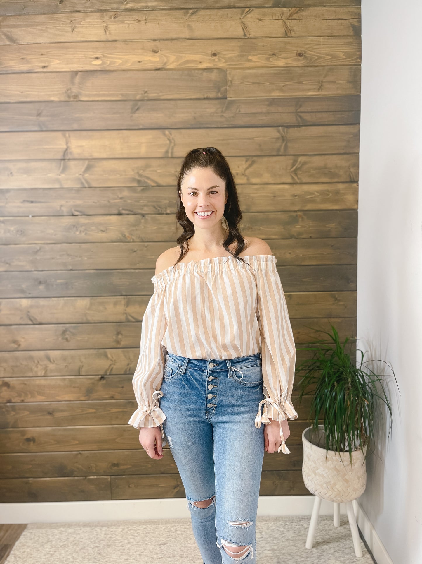 The Haylie HighRise with Button Jean