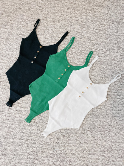 The Cami Bodysuit - green