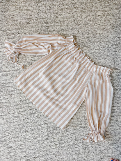 The Striped Off Shoulder Top