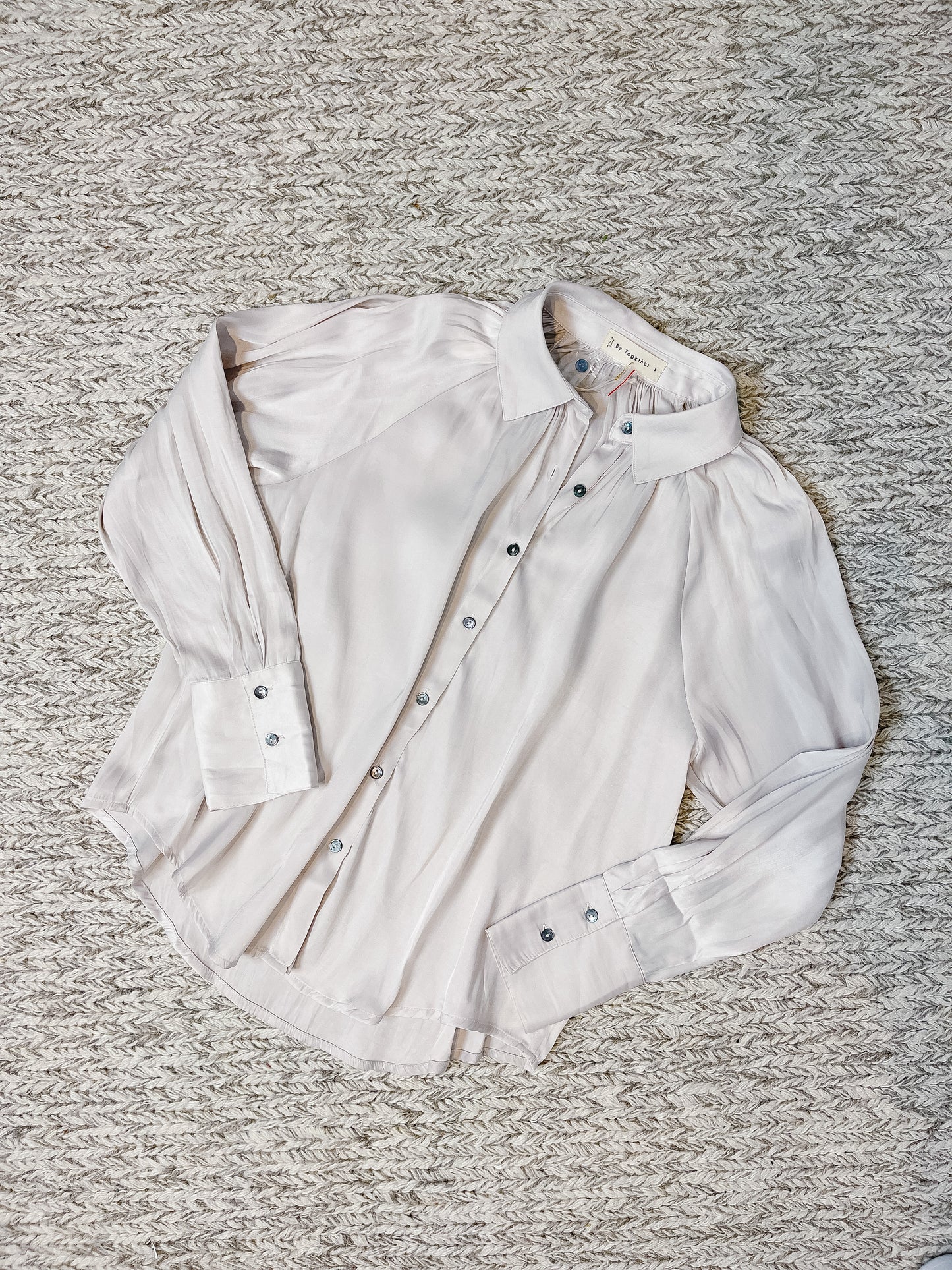 The Satin Pearl Button Up