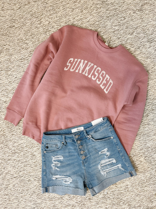 Sunkissed Sweatshirt- mauve