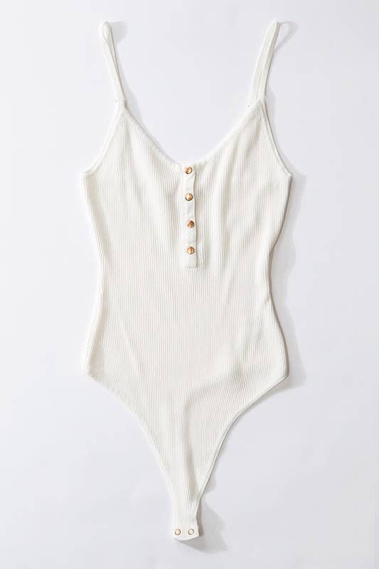 The Cami Bodysuit - white